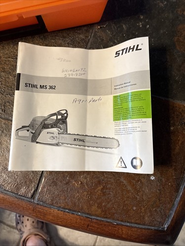 Stihl ms362 owners - owners, operators