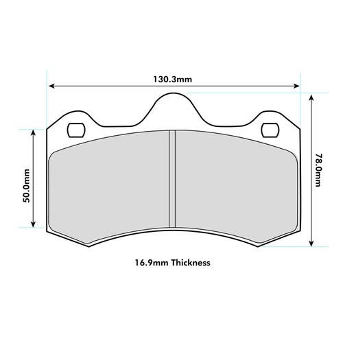Ferodo ds2500 brake pads - ds2500,