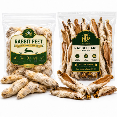 100 natural rabbit feet with - 100%,