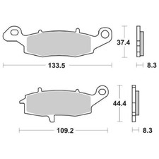 FRONT BRAKE PADS RACING SBS