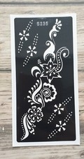 India Henna Stencils Temporary Tattoo Hand Template Body Art Lace Stencil Flower