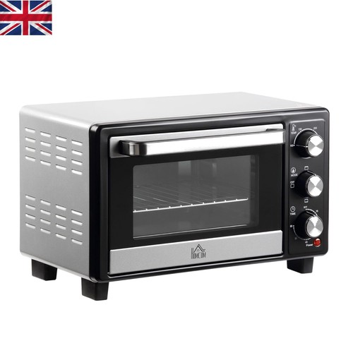Stylish silver mini oven 16l - silver,