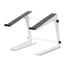 White DJ Laptop Stand Heavy Duty Metal Club Venue Disco
