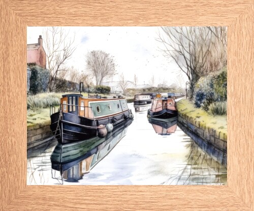 Grand union canal boat barge - union,