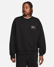 Black Brand New Nike x Stussy Unisex Wash Crewneck Fleece Size S