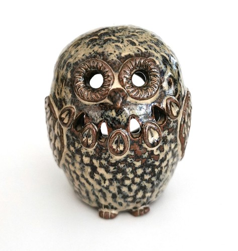 Studio pottery owl - pottery,