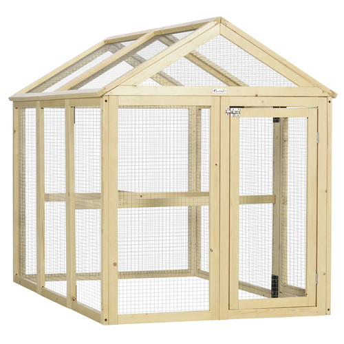 Large wooden chicken run - wooden,