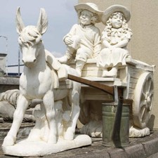 White Stone Cast Donkey and