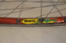 Red Anodised Mavic MA3 700c