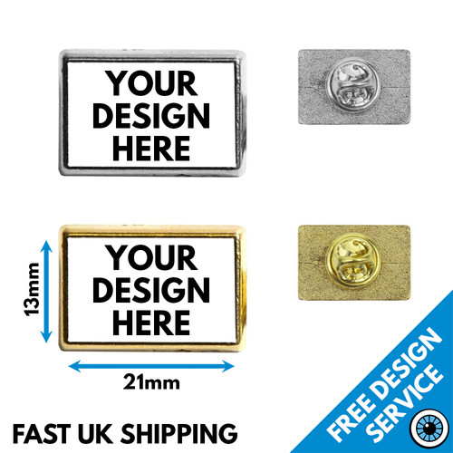 Custom printed lapel - pins, •