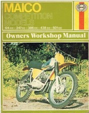 MAICO 125 250 400 440 500 COMPETITION MODELS 1973-75 OWNER WORKSHOP MANUAL *VGC*