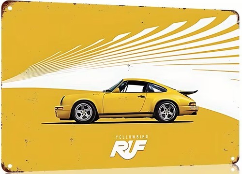 Ruf porsche tin sign 20x30 - sign,