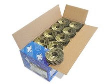 Tacwise 0995 Bright Flat Top Coil Nails Type 2.1 x 40 mm, Diamond Point, Ring