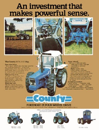 Vintage county tractor - a3,