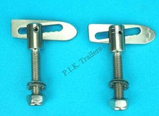 STAINLESS STEEL Drop Catch Antiluce M8x 38mm Trailer Tail Gate Fastener x 2