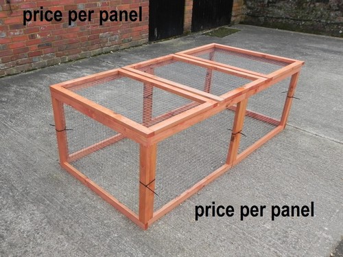 Single aviary panel run - x,