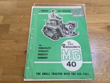 Ransomes MG40 fold out