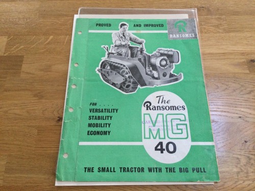 Ransomes mg40 fold out - mg40,