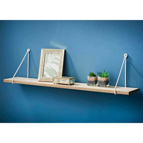80cm floating wall shelve - shelve, oak
