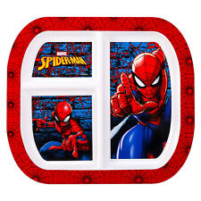 Spiderman 3 Section Childrens Kids Toddler Divided Breakfast Lunch Dinner Plate