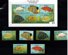 TW ERITREA - MNH - NATURE - FISH - MARINE LIFE