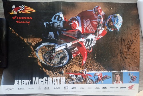 Jeremy mcgrath signed honda - jeremy,