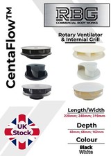 CENTAFLOW Wind Driven Roof Vents Horsebox Spinning Fan Low/High Profiles Rotary