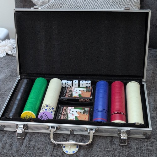 Poker chip set - poker, casino
