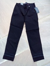 Robell Marie mesh hem ankle grazer trousers - Black 8,10,12,14,16,18,20