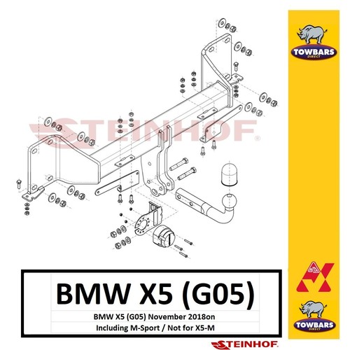 Towbar swan neck for bmw - for, x5