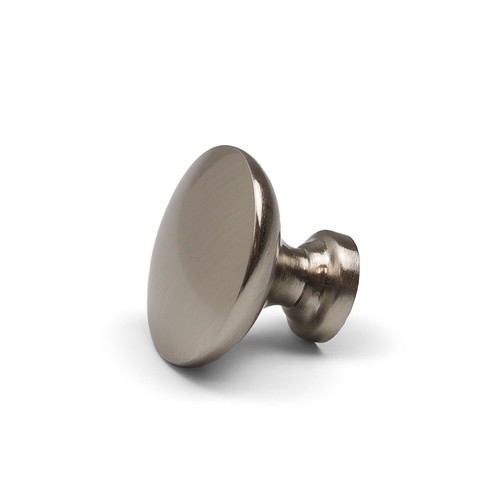 Brushed nickel cupboard knob - brushed,