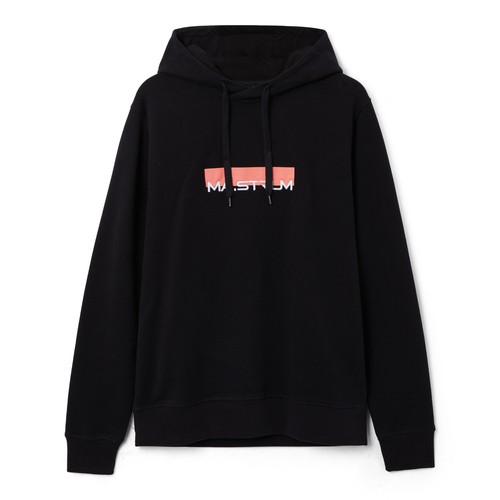Strum block print - print, hooded