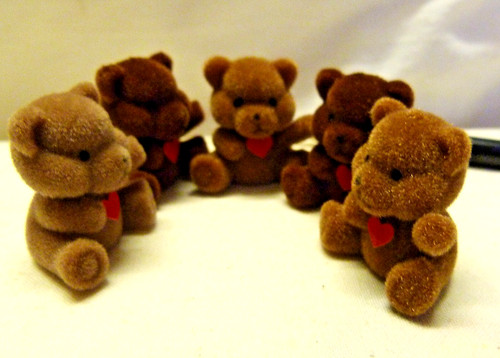 Vintage miniature teddy - ,