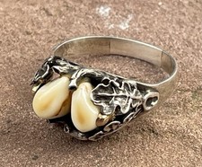 835 Silver Grandel Ring with