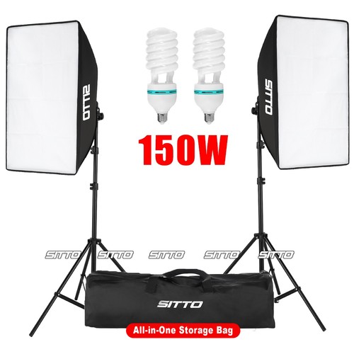 150w softbox lighting kit - 2×150w,