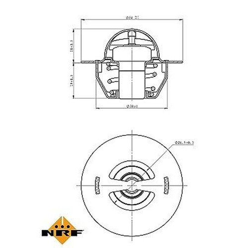 Nrf 725129 thermostat coolant - 725129, thermostat,