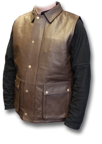 Vintage leather jerkin mk2 - vintage,