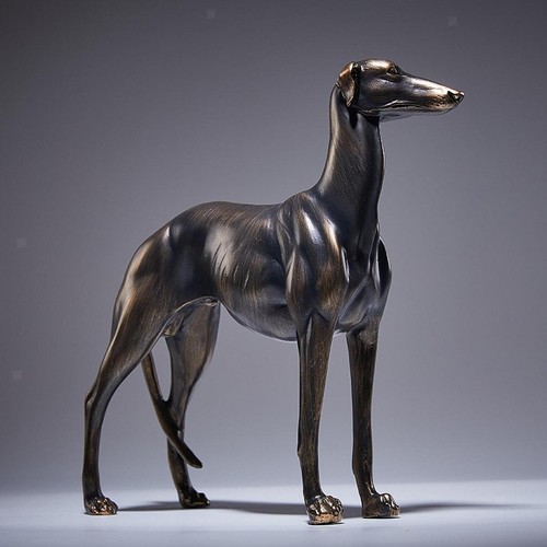 Greyhound dog statue desk - statue,