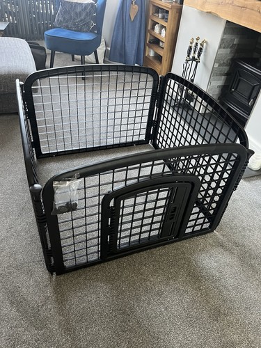 Black indoor dog pet - indoor, pen
