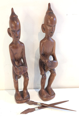 Vintage hand carved wooden - hand,