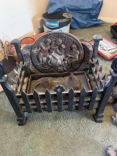 Cast iron fireplace - cast,