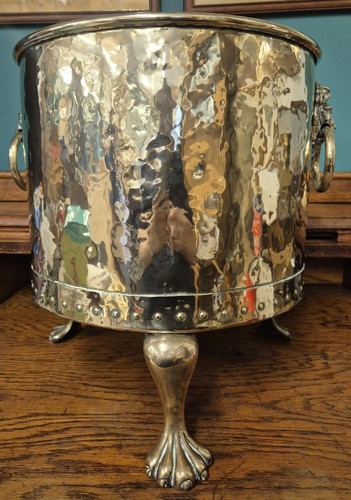 Large antique hammered brass - large,