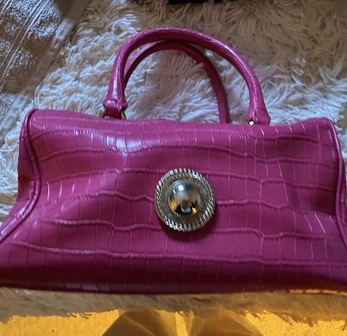 Versace jeans pink faux croc - jeans,