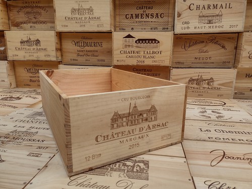 Wooden wine box crate - wine, 12