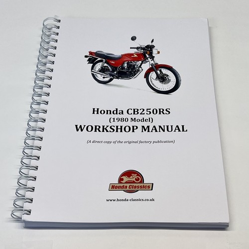 Honda cb250rs factory workshop - honda,