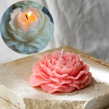 3D Candle Molds Pillar Silicone Soap Flower DIY Handmade Making Craft Wax Moulds