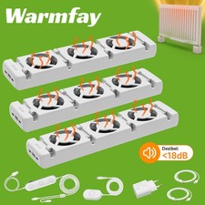 Magnetic Radiator Fan Improve Energy Efficient Heating Output Booster Ventilator