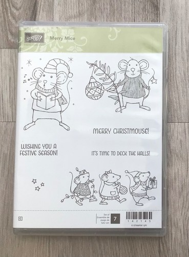 Stampin merry mice cling - stampin,