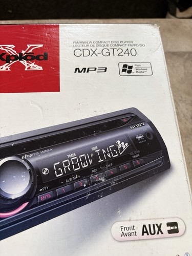 Sony xplod cdx gt240 - sony, car