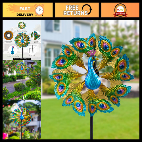 Double sided peacock wind - 63",